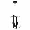 Craftmade stowe 3 Light Foyer in Flat Black 56033-FB